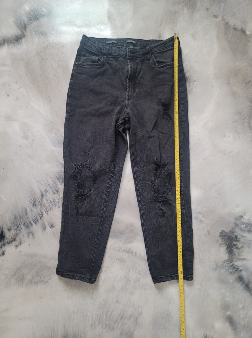 wild fable Washed Black Skinny Ripped Jeans